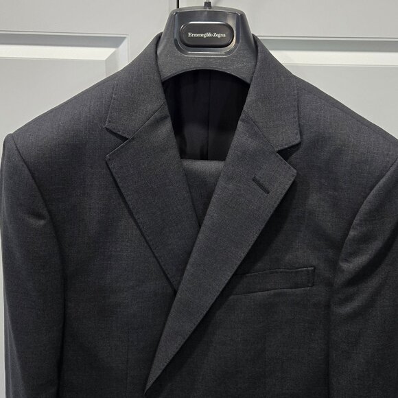ZEGNA Single-Breasted Wool Suit - Picture 2 of 16